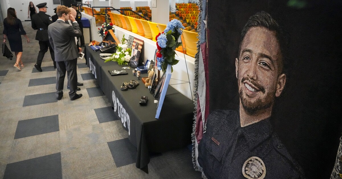 Fallen Tremonton Officer Eric Estrada honored at Logan funeral