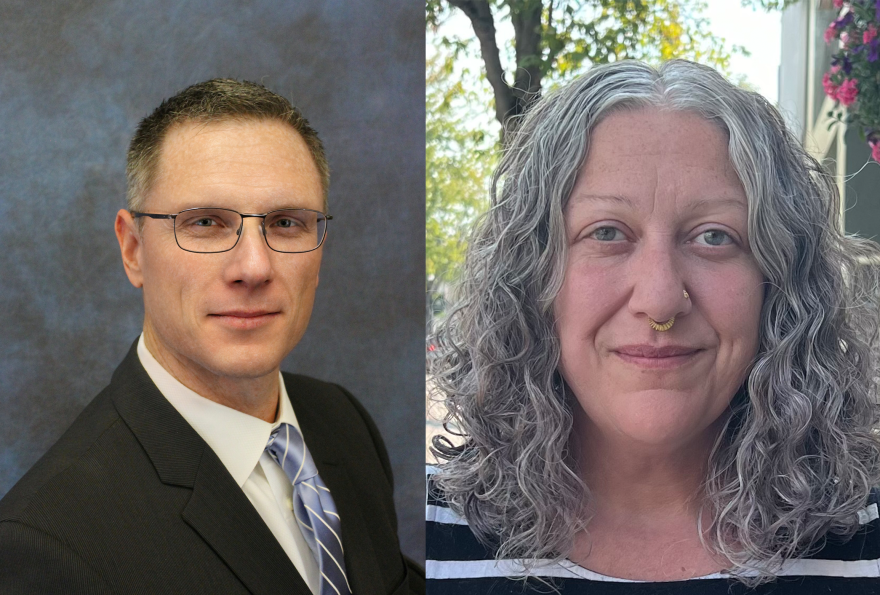 The Ward 1, Position 2 Candidates: David Mohr (left) and Katie Williams (right).