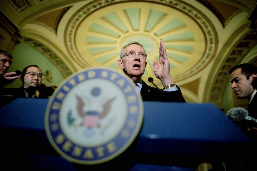 Then-Senate Majority Leader Harry Reid, pictured in 2011.