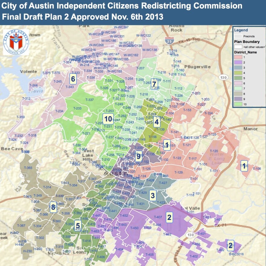 MAP The Newest Changes to Austin's Proposed City Council Districts