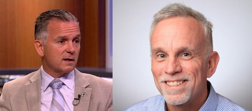 Incumbent Brian Ashe is being challenged by Republican Peter Warren for the 2nd Hampden District seat.
