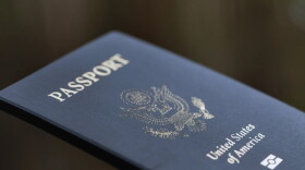 FILE - The cover of a U.S. Passport