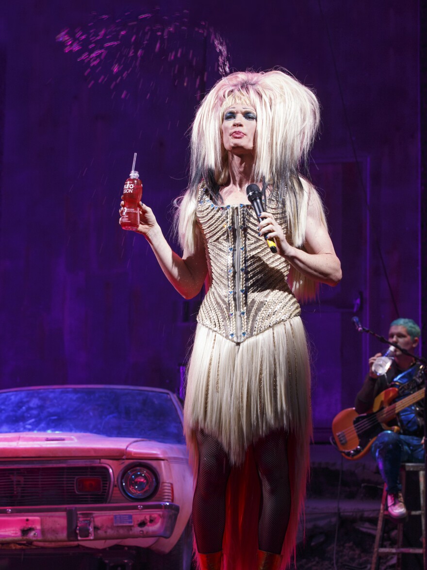 For the gender-bending musical <em>Hedwig and the Angry Inch</em>, wigmaker Mike Potter made eight wigs and used magnets so actor Neil Patrick Harris can change quickly on stage.