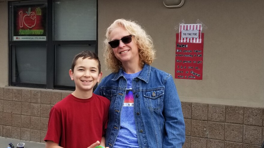 Carrie Gonzales, and her son Joshua, enjoy a day full of activities at Newton Learning Center.