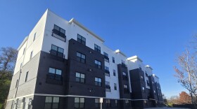 A large, new apartment building 