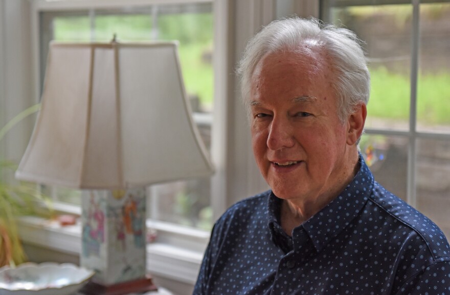 Iowa Sen. Art Staed sits for a portrait on Monday, Aug. 3, 2026, in his Cedar Rapids, Iowa, condo. Staed, who announced in 2025 that he was diagnosed with Parkinson's, plans to continue his work in the Iowa legislature and reintroduce a paraquat ban in the 2027 legislative session.