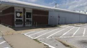The former JayC grocery in downtown Shoals in June 2026. The store, which was the small town's only grocery, closed in July 2025.