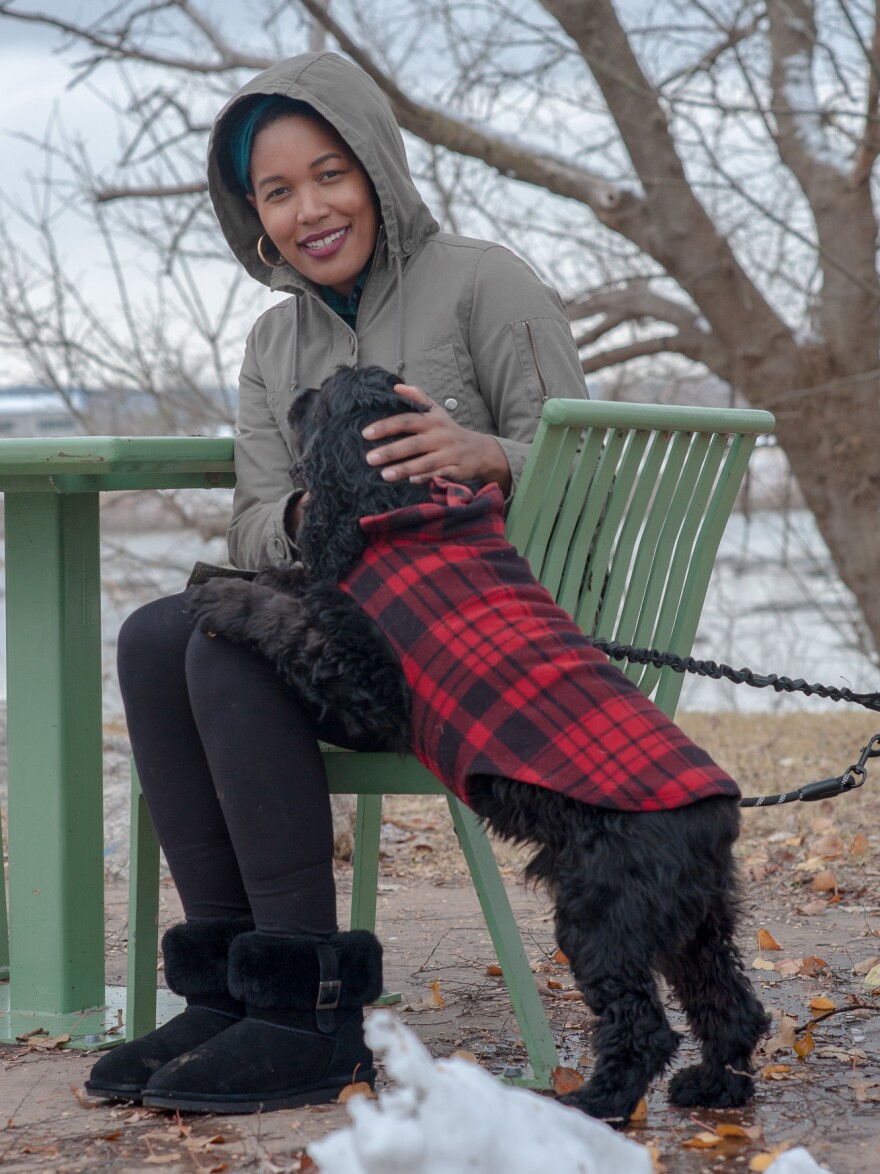 Jaleesa Garland, a newcomer to Tulsa, Okla., after being accepted into the Tulsa Remote program.