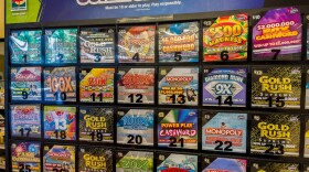 a vending machine of Florida lottery scratch off tickets