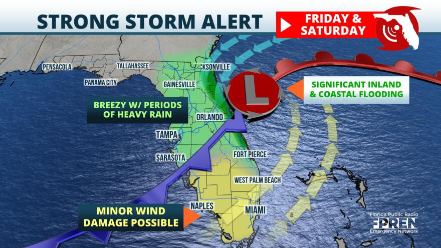 Storm moving across the state