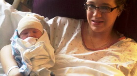 Leap baby Cooper Matthew Francis and mother Jill Hann