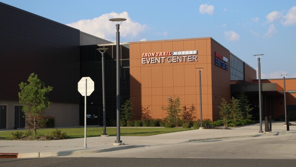 The Iron Trail Motors Event Center in Virginia, Minnesota, on Aug. 13, 2024.