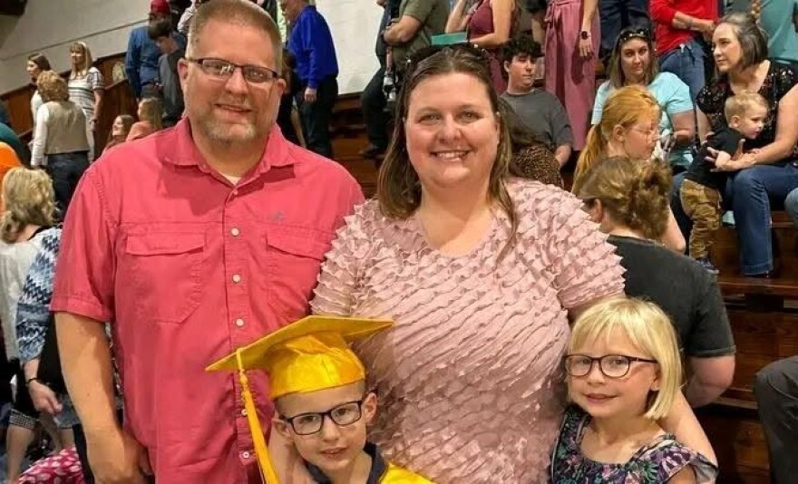 The Wertman family of Winslow, IN. Amanda and daughter Michaela (right) died in Saturday night's crash on State Road 64 in Pike County