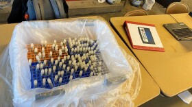 Vials of COVID-19 SHIELD tests