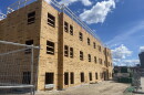 NeighborWorks Southern New Hampshire's new development used to be a parking lot between Orange and Pearl Streets.