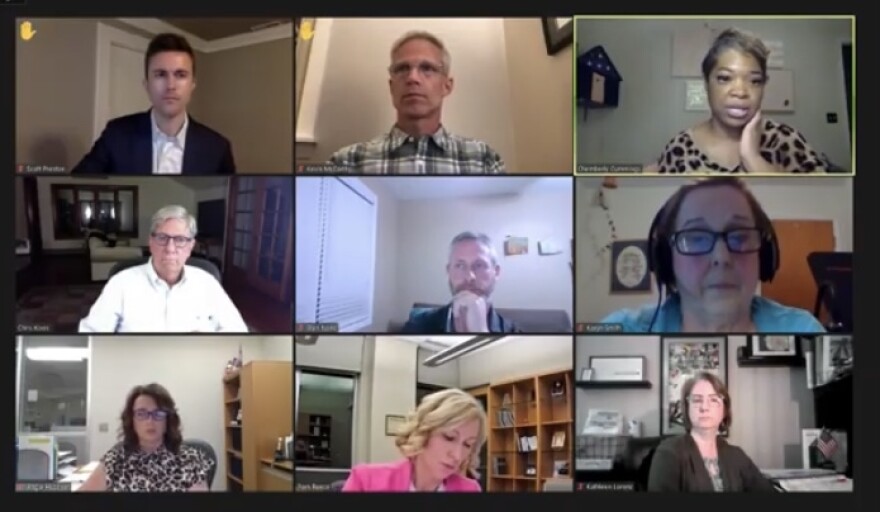 The Normal Town Council meets remotely, Monday, April 5, 2021.