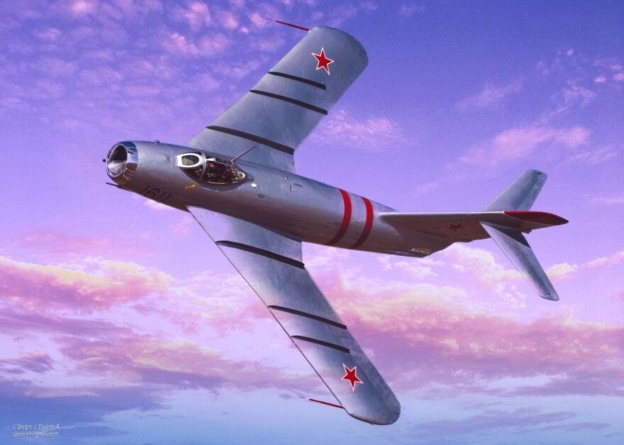 Scheduled to perform Saturday and Sunday at the Florida International Air Show in Punta Gorda is veteran jet pilot Randy Ball, above, with three MIG-17 fighter jets.