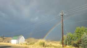 Rainbow over the Swaner Preserve after a rainstorm.