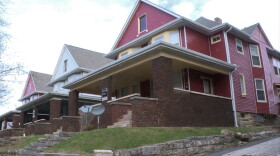 A row of multiplex houses in Bloomington.