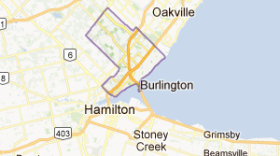 Google map of Burlington, Ontario