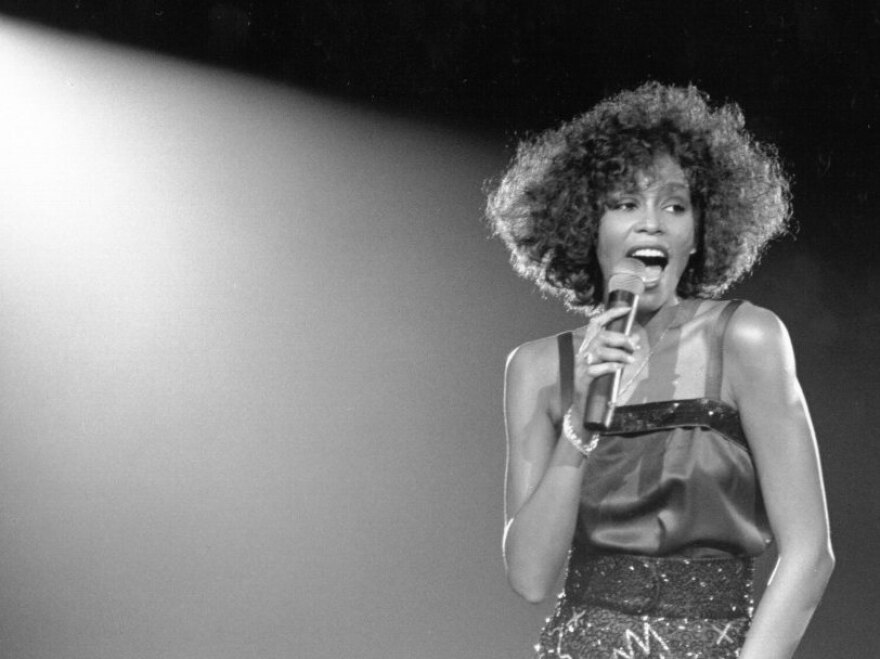 Whitney Houston performs in 1988.