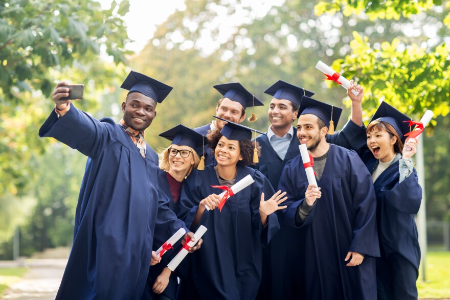 stock photo of graduates