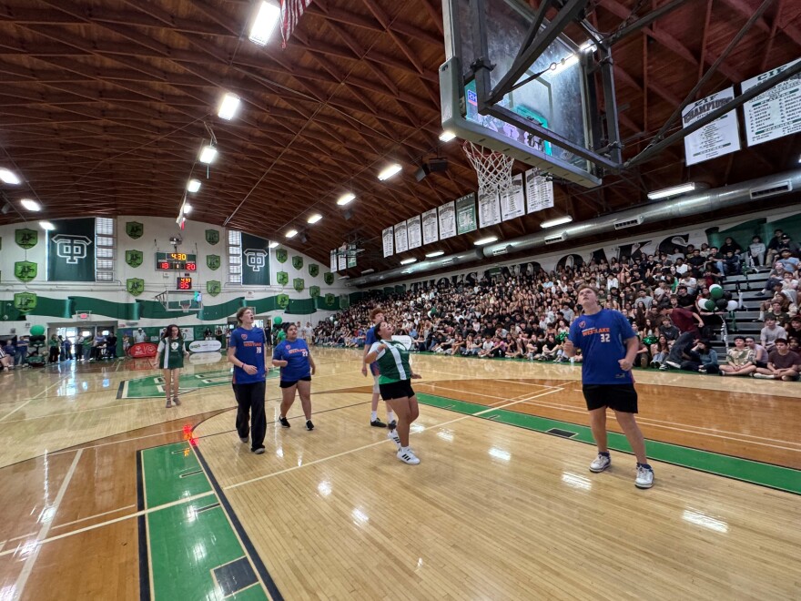 Thousand Oaks High School held a unified basketball match as it was awarded by ESPN and Special Olympics, for commitment to inclusion, on Friday
