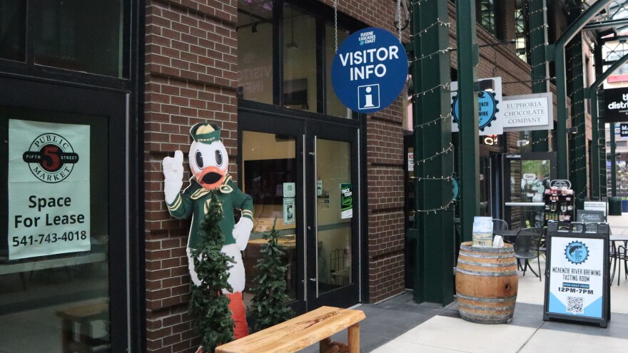 Travel Lane County's new visitor center in Eugene's 5th Street Market District.