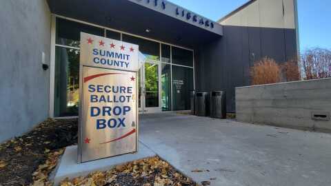 Summit County voters can drop their ballots at the Park City Library drop box.