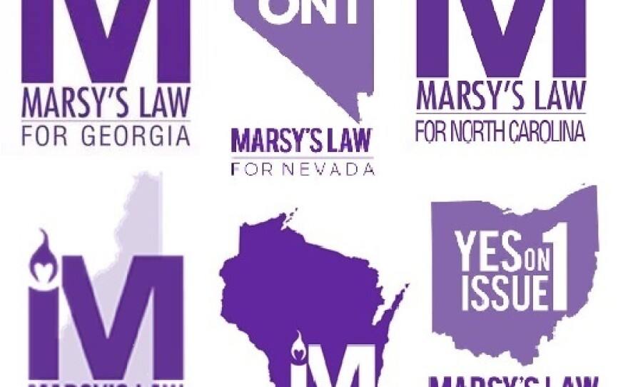 Marsy's Law logos from individual state campaigns.