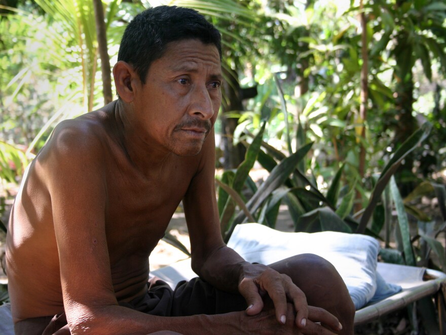 Manuel Antonio Tejarino, 49, cut sugar cane for nine years. Now his kidneys are failing, and he is too sick to work.