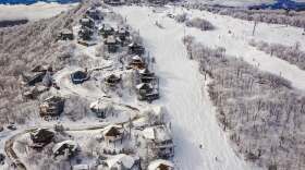 Aerial view of Beech Mountain