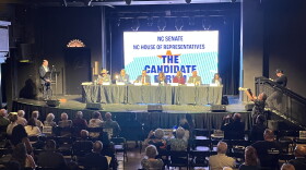 Guilford County candidates answer questions during forum at the Pyrle theater in Greensboro.