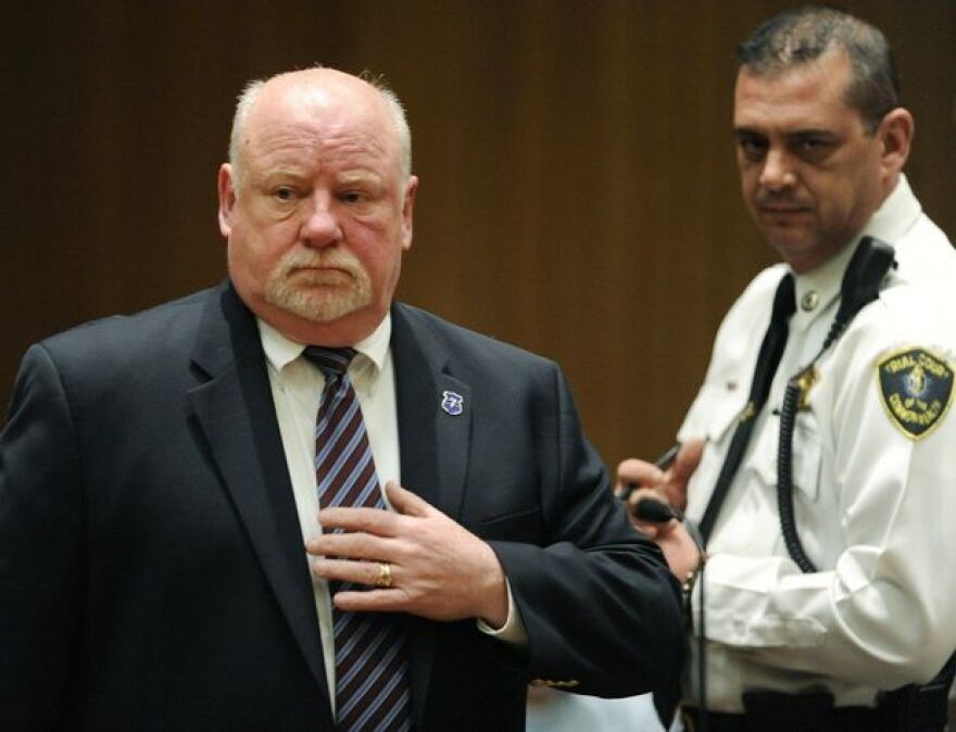 Kevin Burnham in Hampden Superior Court in December 2016, as his case was continued. 