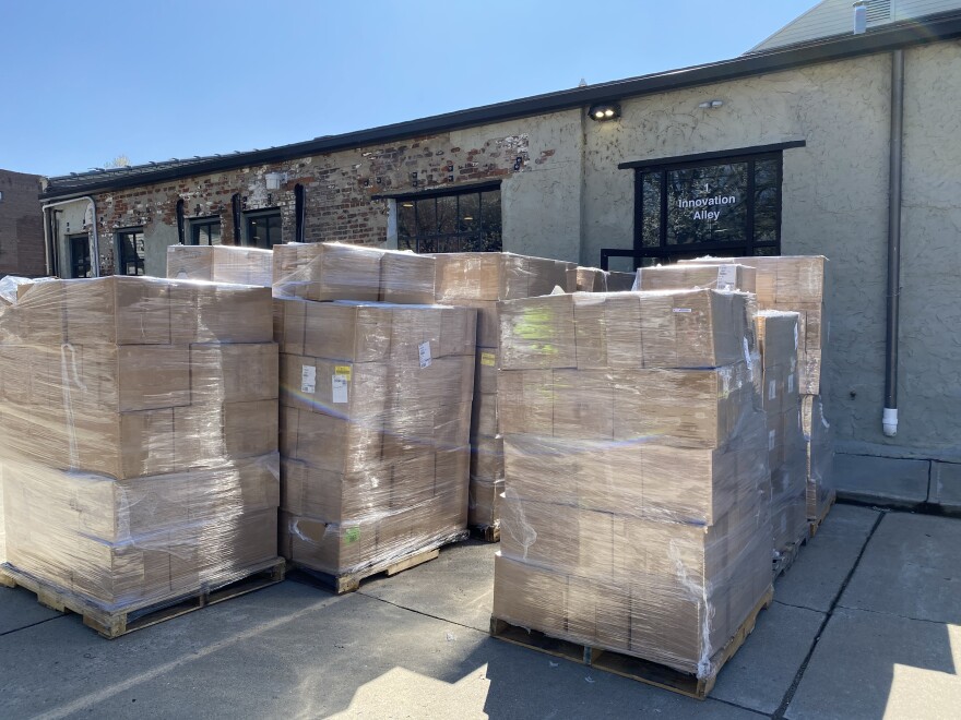 This is an example of the magnitude of supplies Gravity Diagnostics needs as it prepares to process thousands of COVID-19 tests.