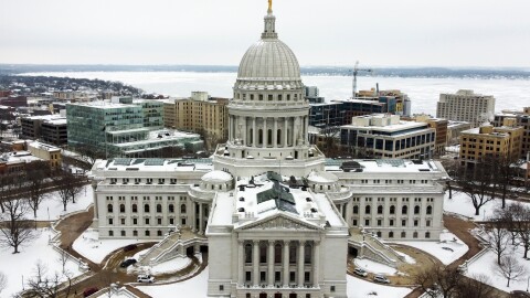 FILE - This Wisconsin State Capitol is seen on Dec. 31, 2020, in Madison, Wis. (AP Photo/Morry Gash, File)