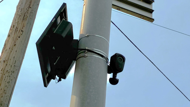 A flock camera in Eugene