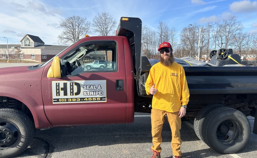 Harold Davis has been hoping for colder temperatures this winter so he can use his new snow plow.