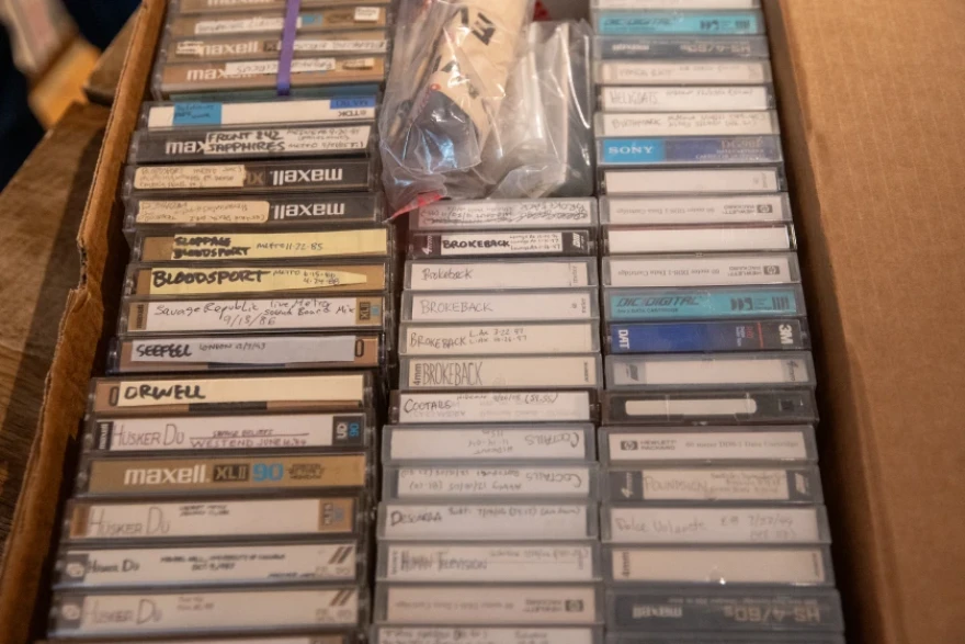 Aadam Jacobs’ collection of 6,000 cassette and DAT tapes that capture an epoch of live music.