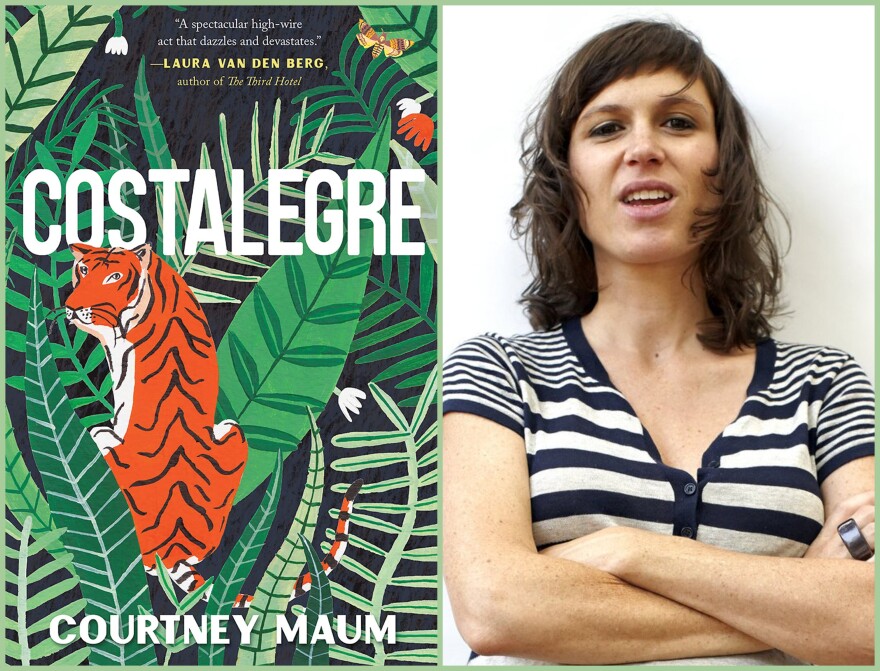 Book cover for Costalegre and author photo of Courtney Maum