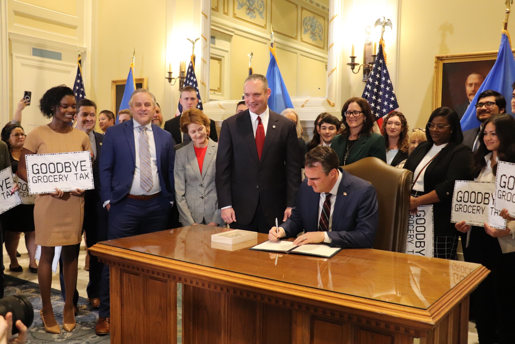 Oklahoma Governor signs state grocery tax cut KOSU