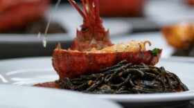 Lobster and pasta from Aromi.