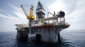The Development Driller III, which is drilling the relief well, is seen at the site of the Deepwater Horizon oil spill May 11, 2010 off the coast of Louisiana in the Gulf of Mexico. (Gerald Herbert-pool/Getty Images)