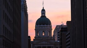 The Indiana Statehouse.