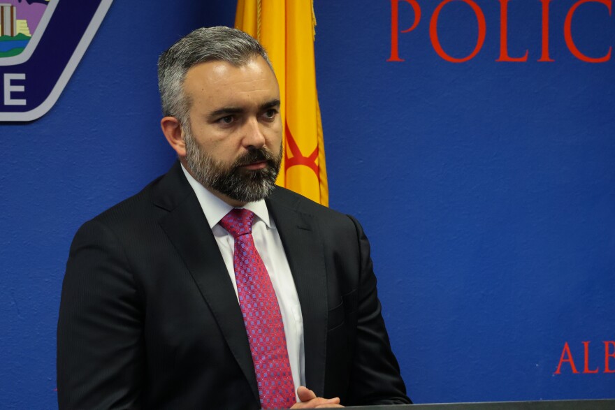 District Attorney Raúl Torrez speaks about the pursuit of justice for these victim's families