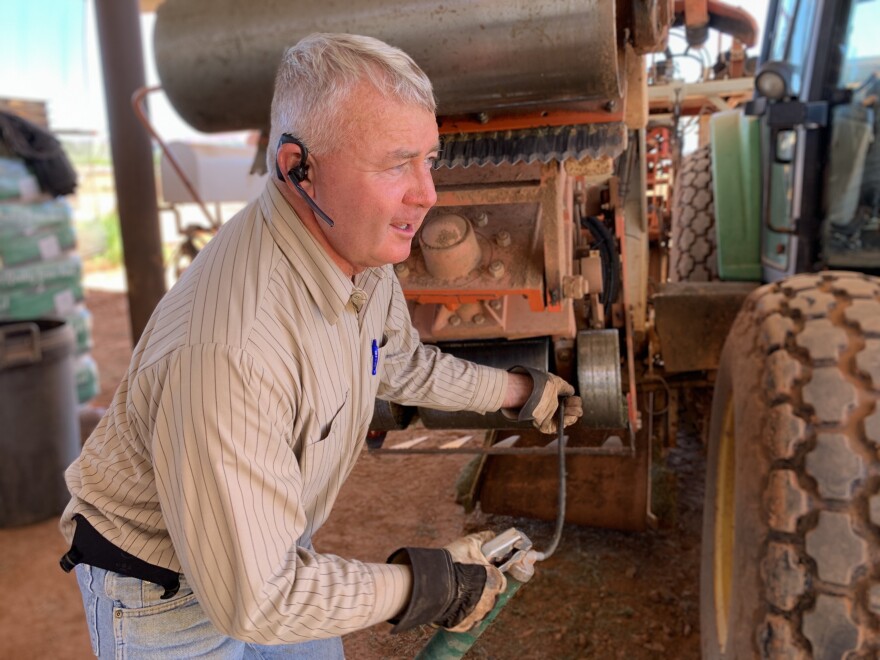 Photo of Gary Turner and tractor.