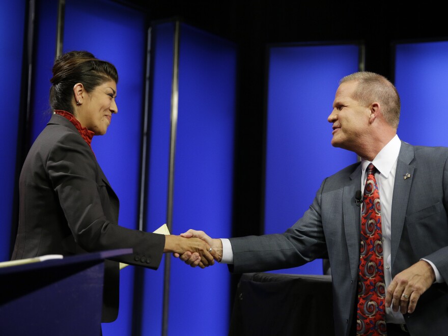 Flores is running against state Sen. Mark Hutchison.