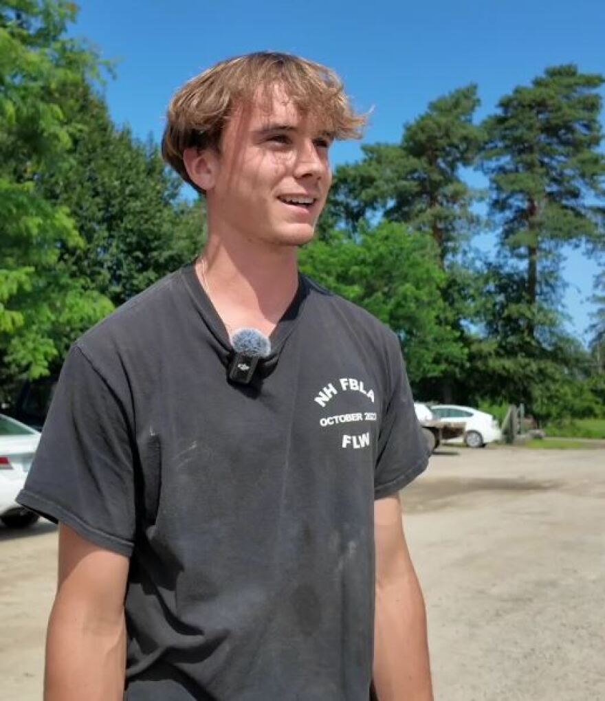 Emanuel Mahoney works at Brookford Farm in Canterbury.