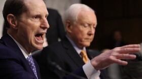 Sen. Ron Wyden, ranking member of the Senate Finance Committee, (D-Ore.) speaks during a markup of the Republican tax overhaul proposal on Nov. 14, 2017 in Washington, D.C. (Win McNamee/Getty Images)