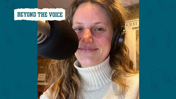 Woman and a microphone
